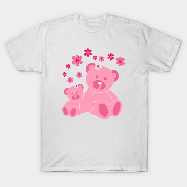 Pink Bear T-Shirt by Daskind